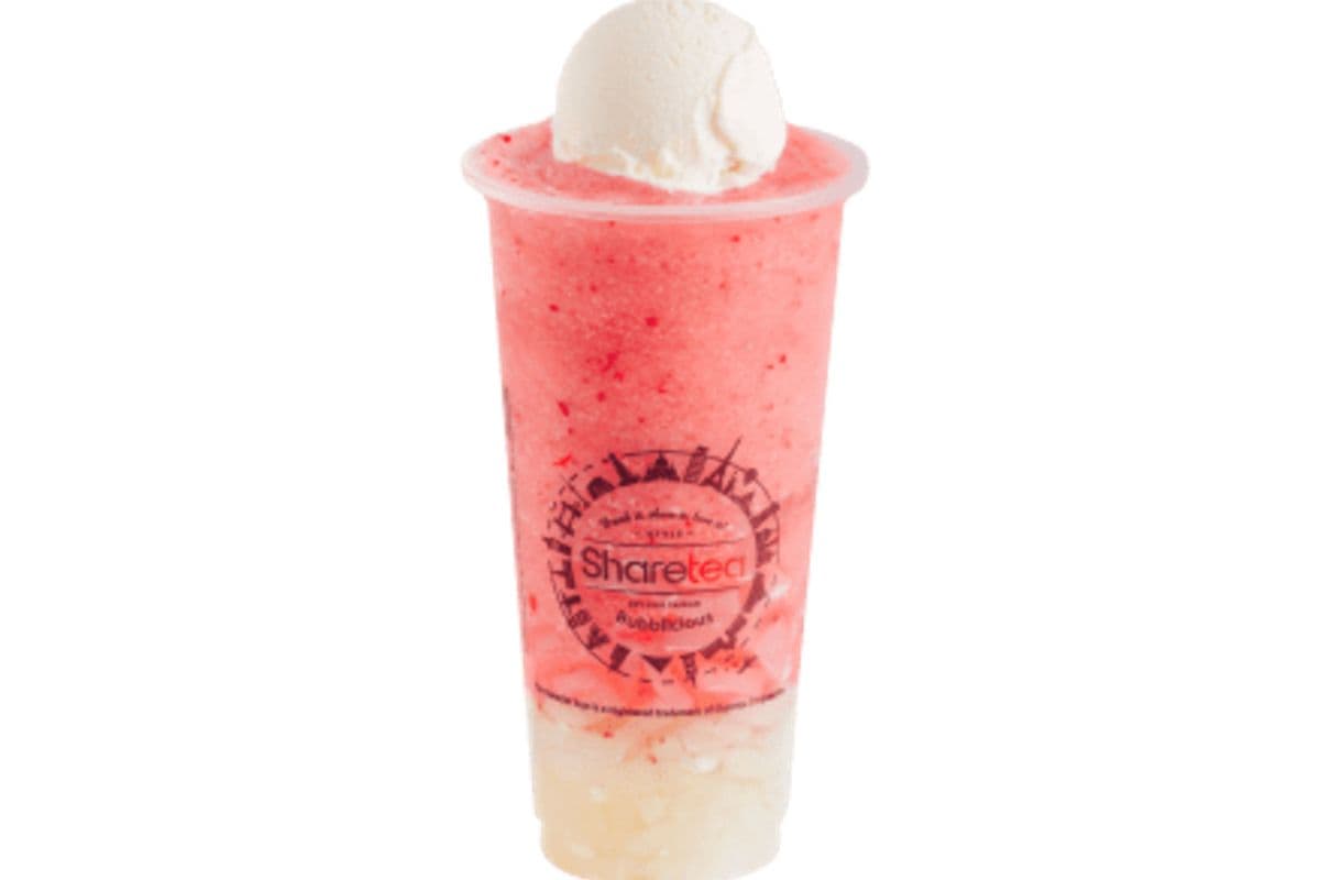 Strawberry Ice Blended with Lychee Jelly