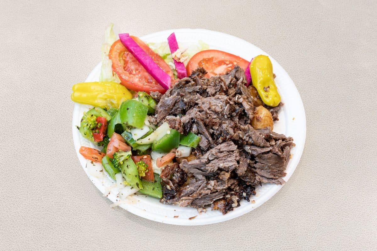Assiette pita shawarma