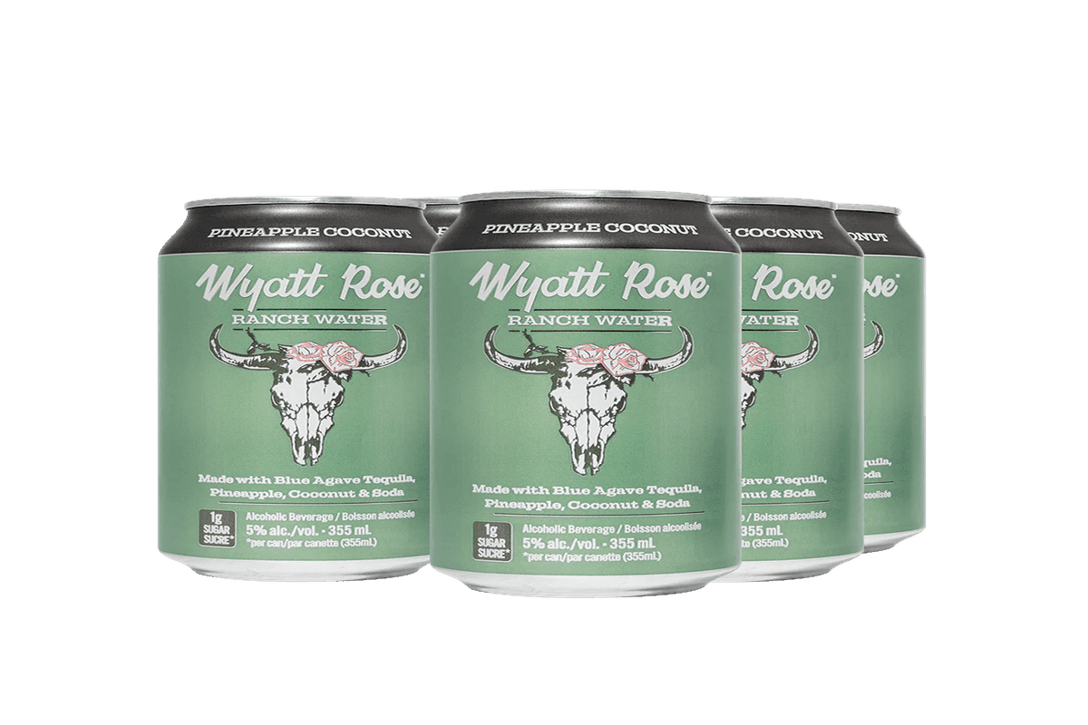 Wyatt Rose Ranch Water Pineapple Coconut Cans (6 x 355ml)