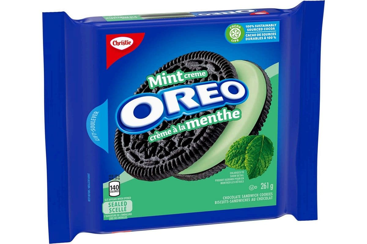 Oreo Mint Creme Sandwich Cookies (261g)
