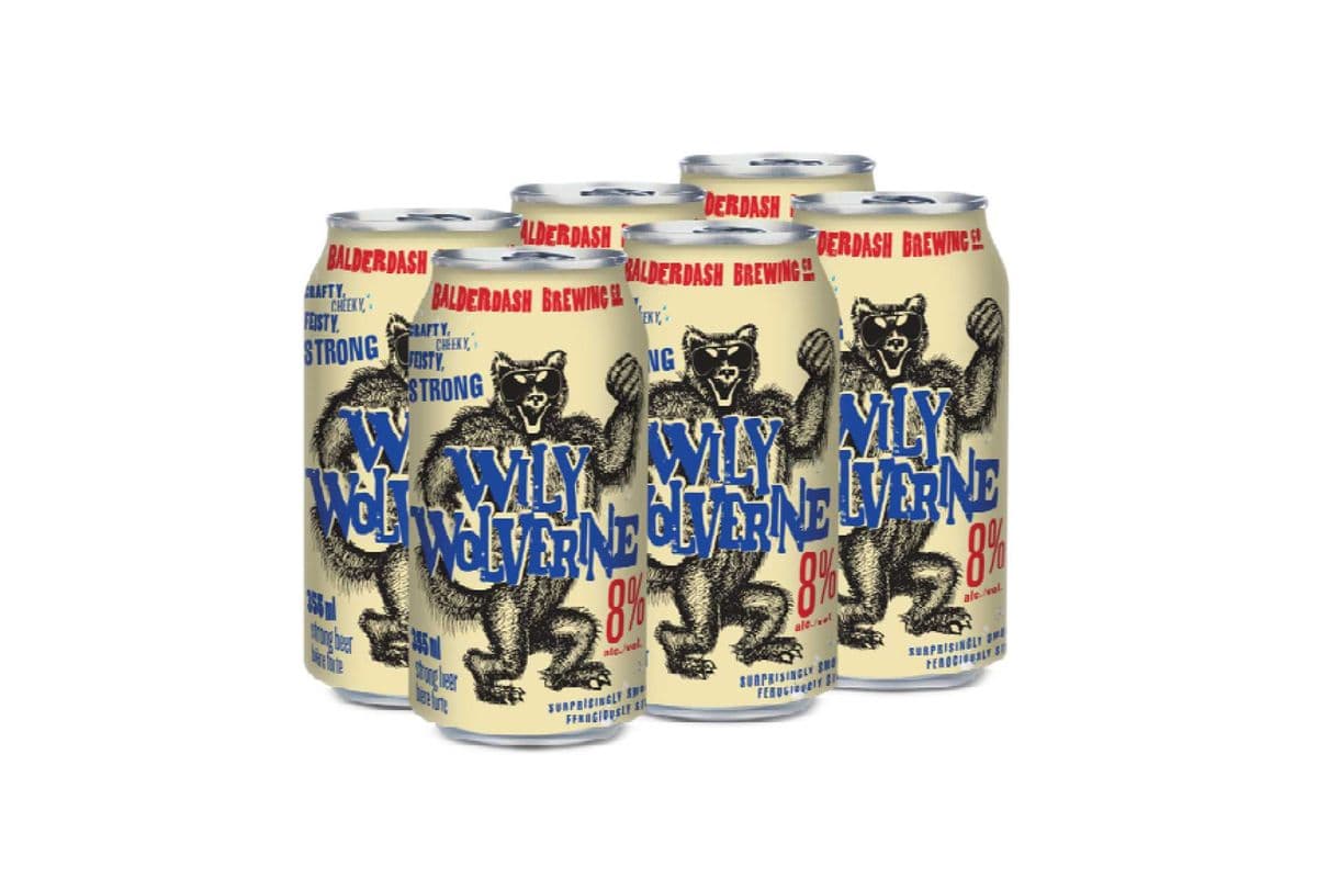 Wily Wolverine Lager (6 x 355 ml Cans)