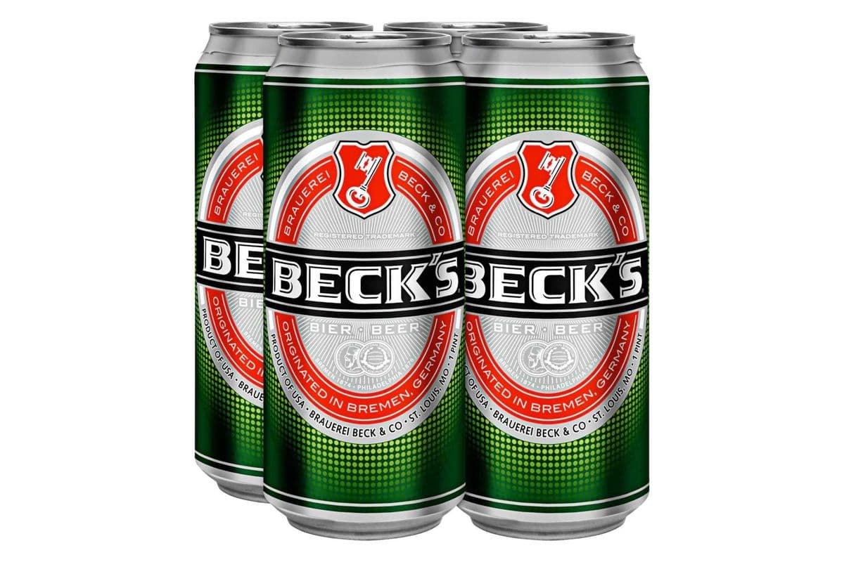 Beck's Lager (4 Cans) (1 x 4x500ml)