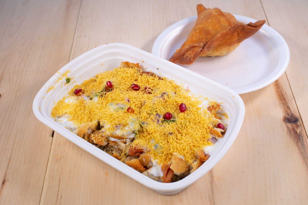 Dahi Samosa Chaat
