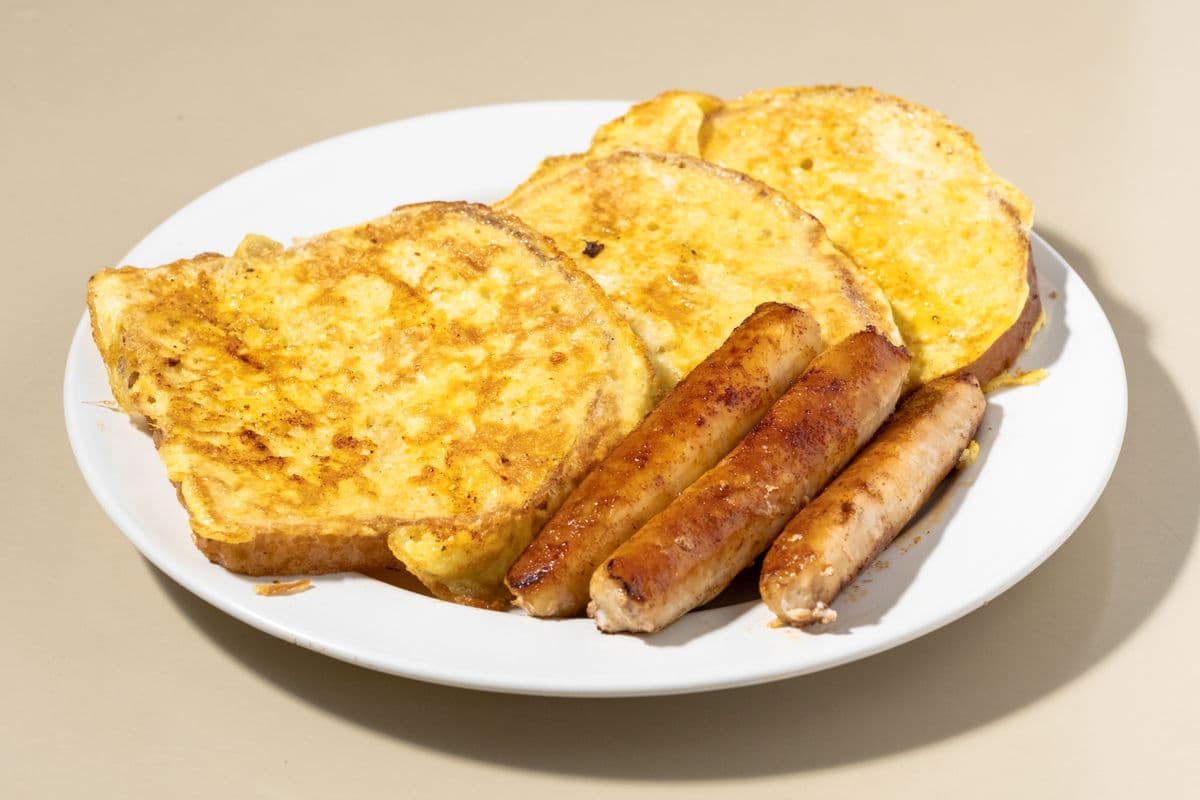 French Toast with Ham, Bacon, or Sausage