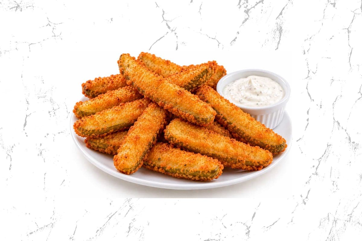 10- pcs Breaded Fried Pickles (810 Cal)