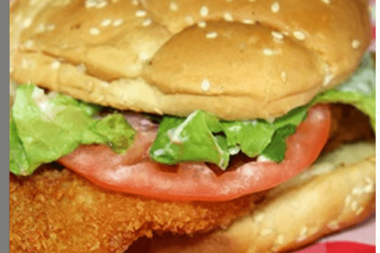 Single Crispy Chicken Breast Burger