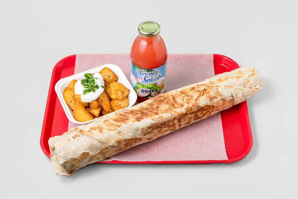 Jumbo Mix Beef and Lamb Shawarma (Wrap Combo)