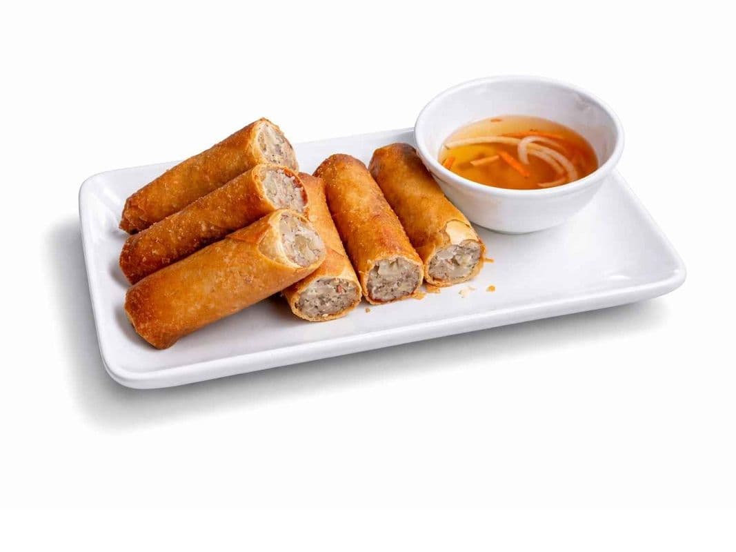 102) Deep Fried Pork Spring Rolls (3 pieces)