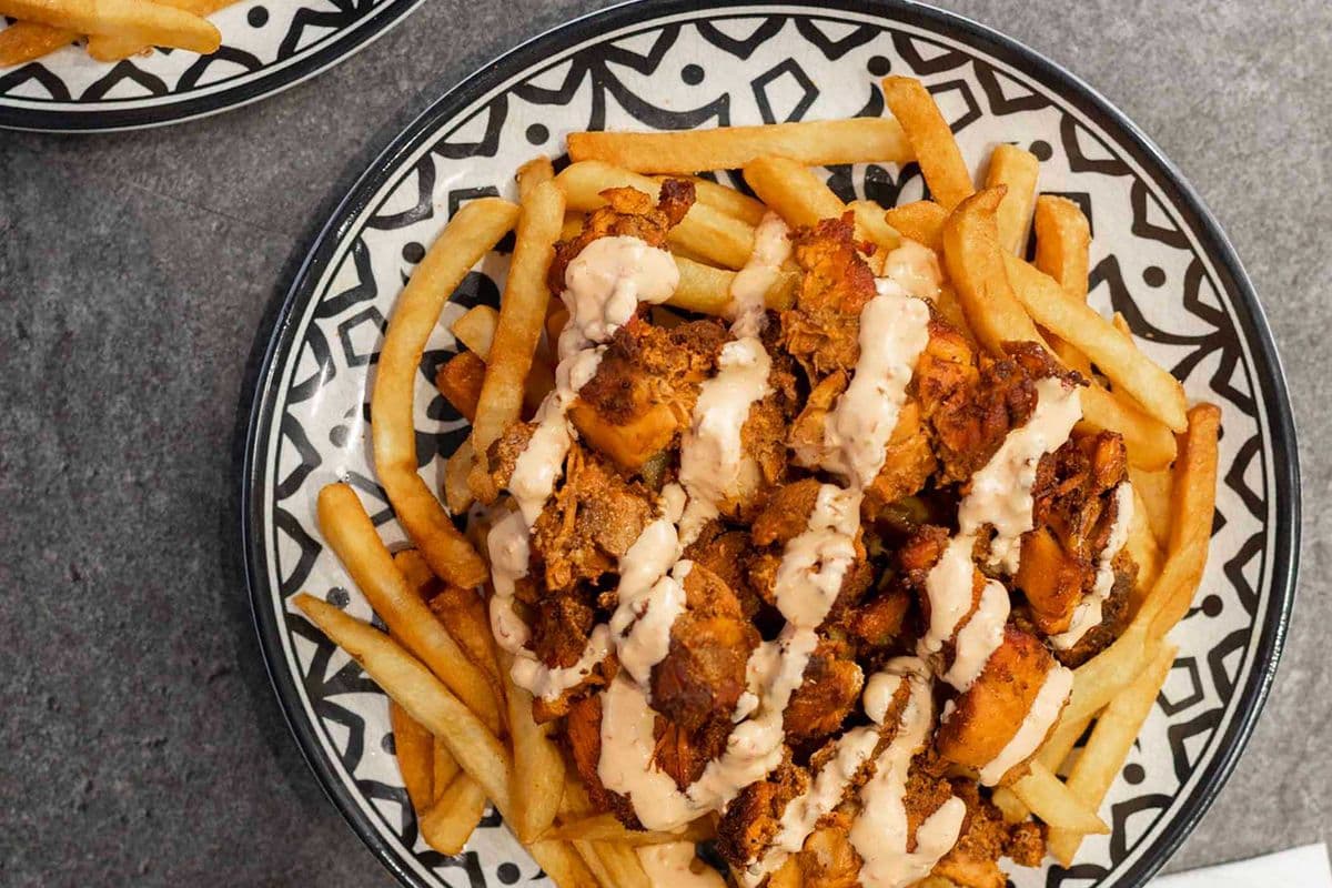 Chicken Tikka Over Fries
