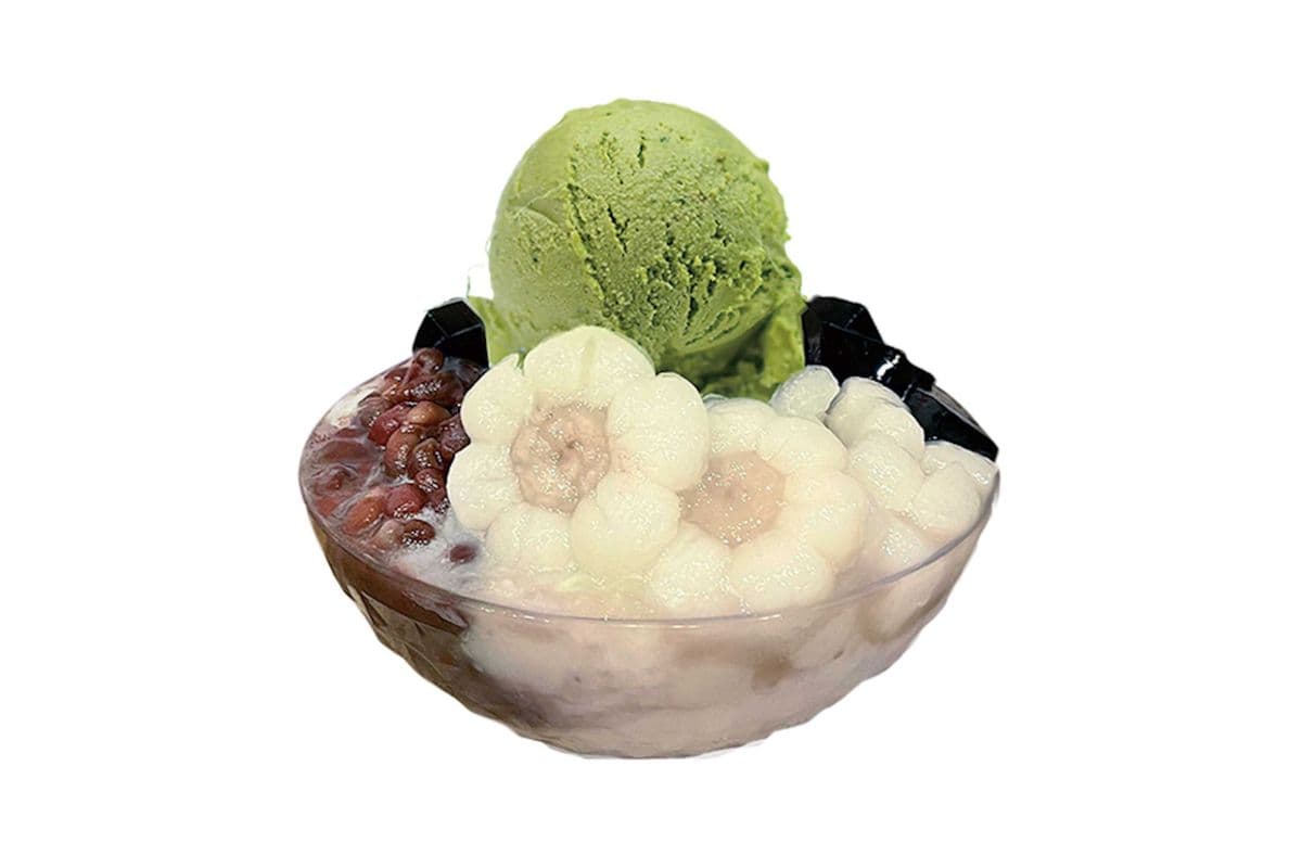 G3. Matcha Red Bean Mochi Flower Grass Jelly 抹茶紅豆涼粉