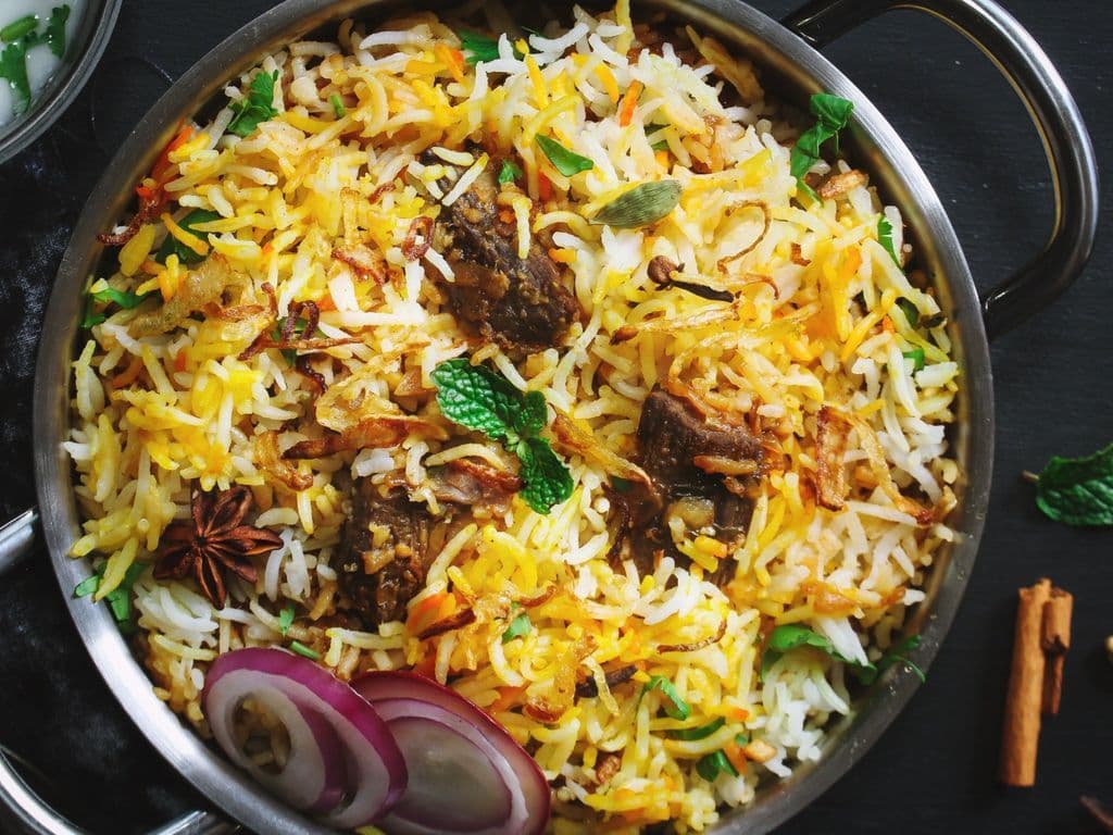 Hyderabadi Goat Dum Biryani