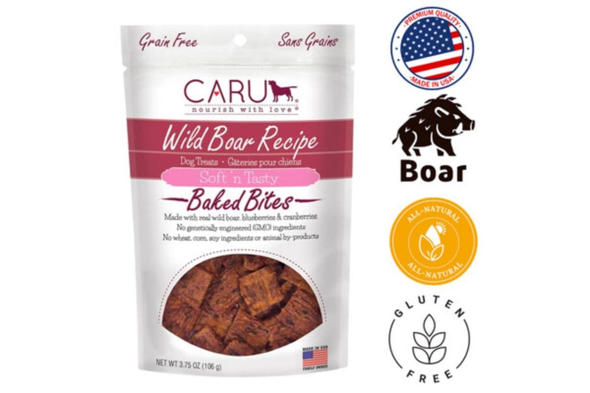 Caru Wild Boar Bites for Dogs (3.75 Oz)