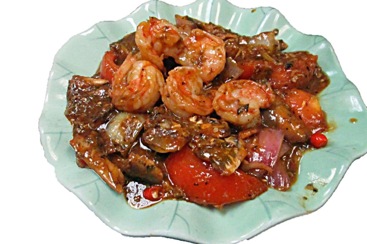 235. Sardines and Shrimp with Sambal Sauce 參巴沙丁鱼虾球