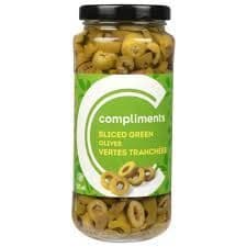 Compliments Olives Sliced Green 375ml