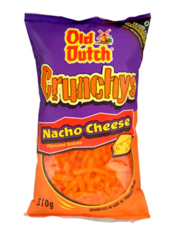 Old dutch crunchys nacho cheese