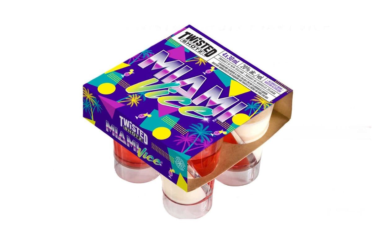TWISTED SHOTZ MIAMI VICE (4 x 30ML)