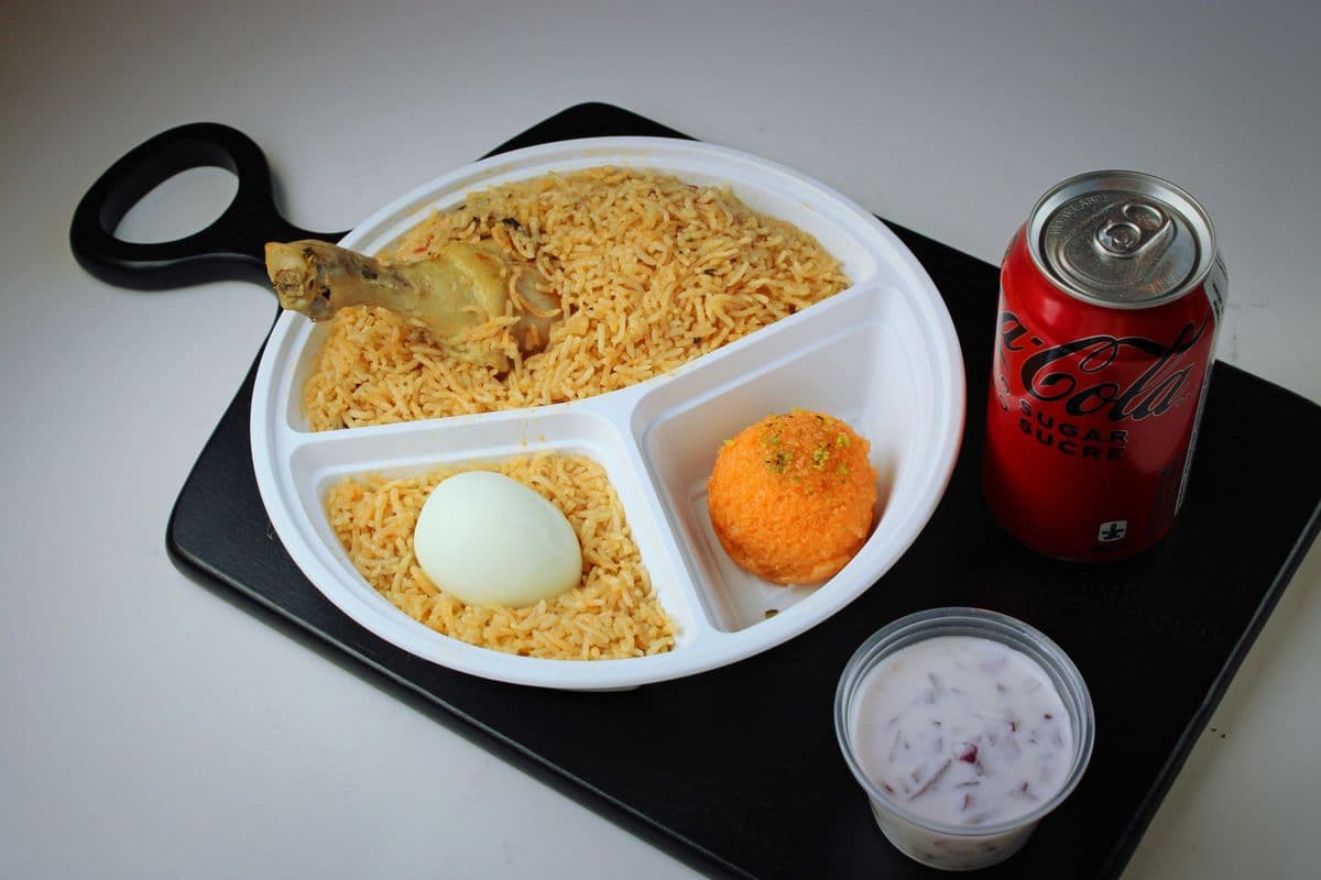 C7. BENTO Biriyani Box + Soda