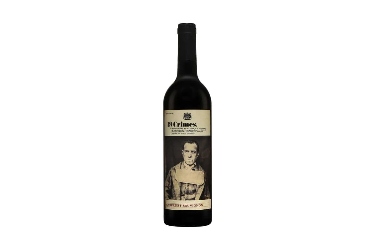 19 Crimes Cabernet Sauvignon (750ml)(Aus) (1 x 750ml)