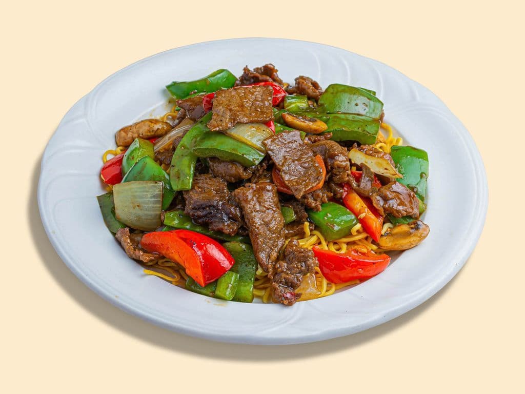 Black Pepper Beef Chow Mein