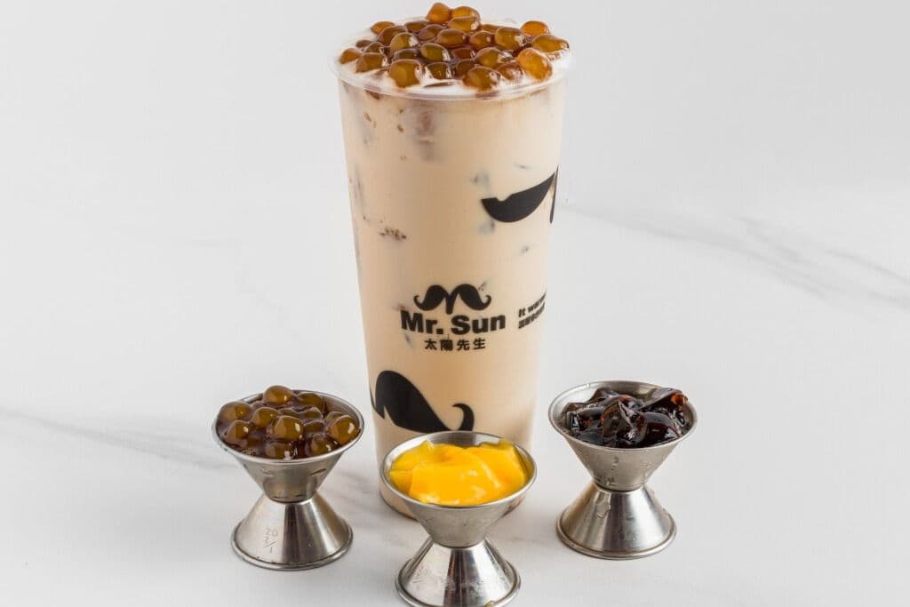 Full House Milk Tea ( Brown Tapioca, Grass Jelly, and Pudding)