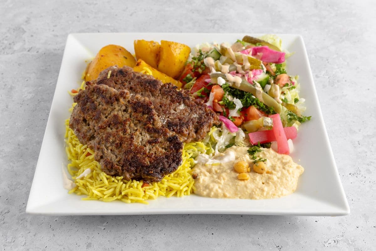 Lamb Kofta Kabob Plate