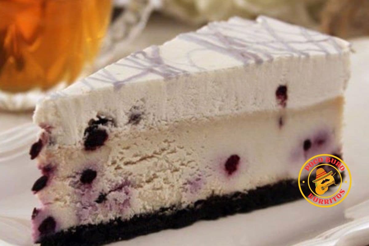 Blueberry White Chocolate Cheesecake