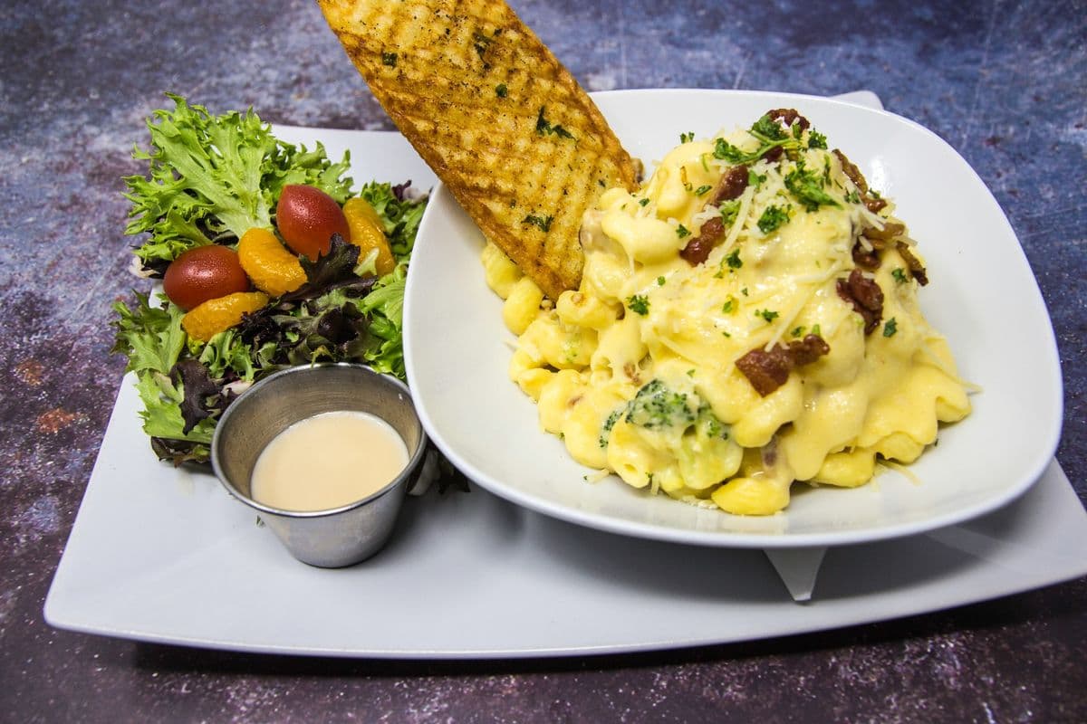Three-Cheese Bacon and Broccoli Mac