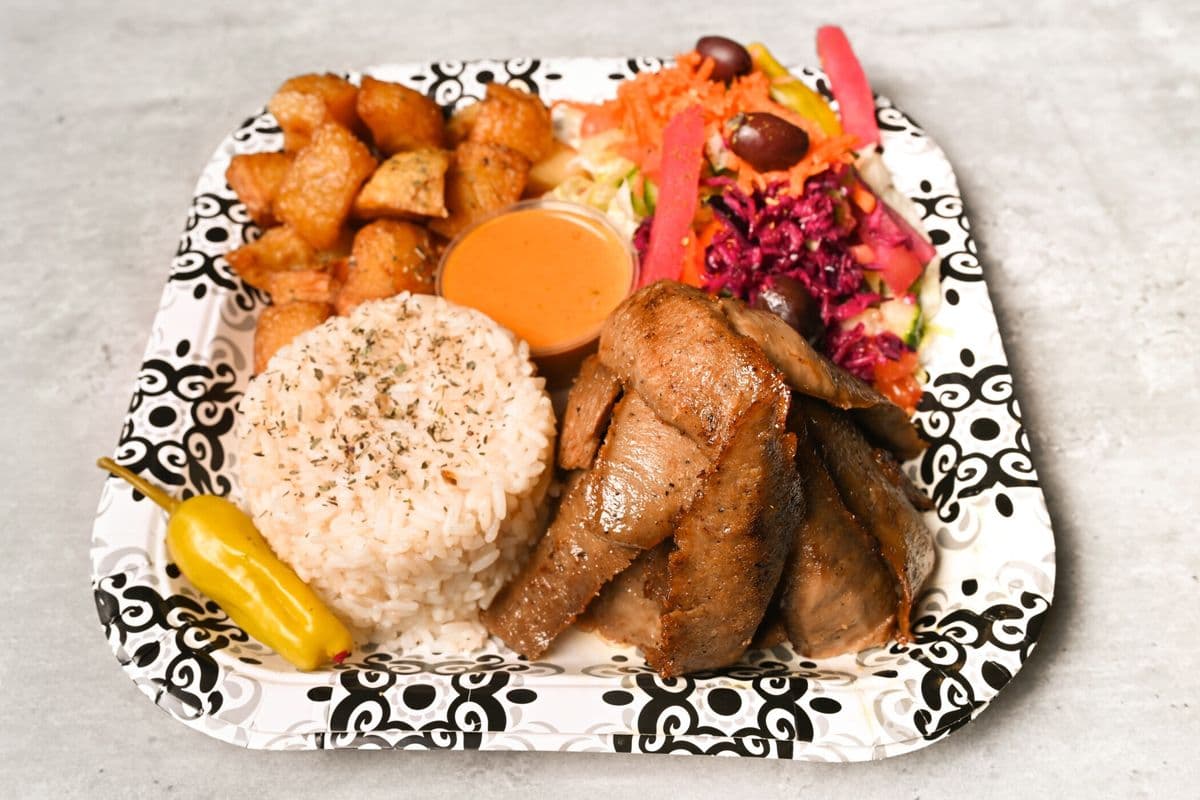 Assiette de doner au boeuf
