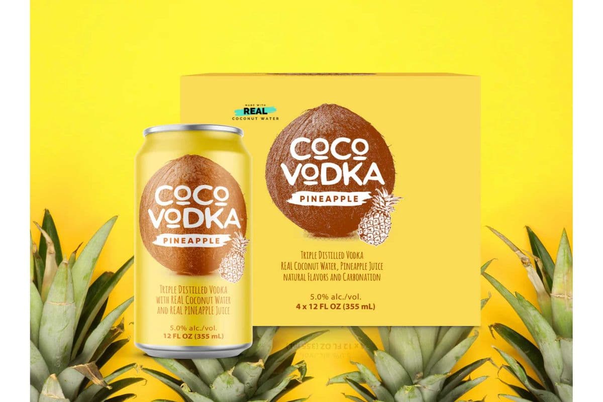 COCO VODKA PINEAPPLE 4*355CANS (4 x 4*355ML)
