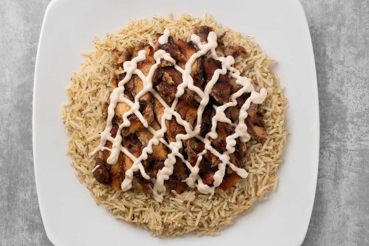 Chicken Shawarma on Rice