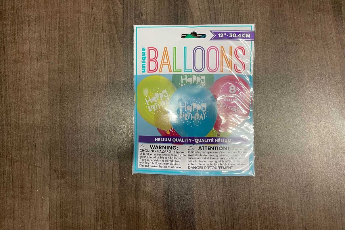 Balloon Latex Colorful 8pk (8 Pack)
