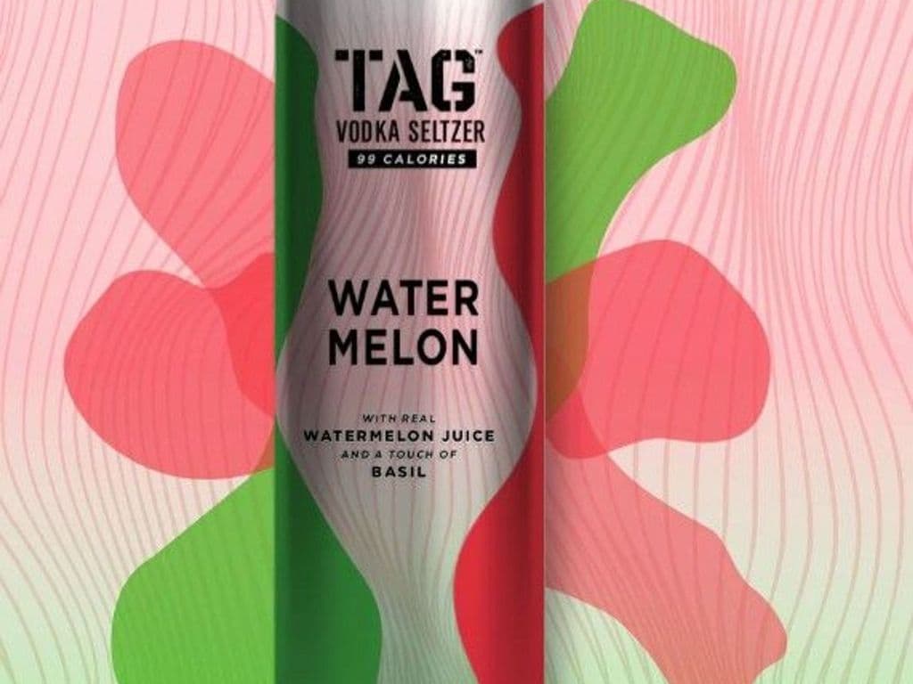 TAG VODKA SELTZER - Watermelon - 100% Natural - Zero Preservatives -(4.5% ABV). - 355ml