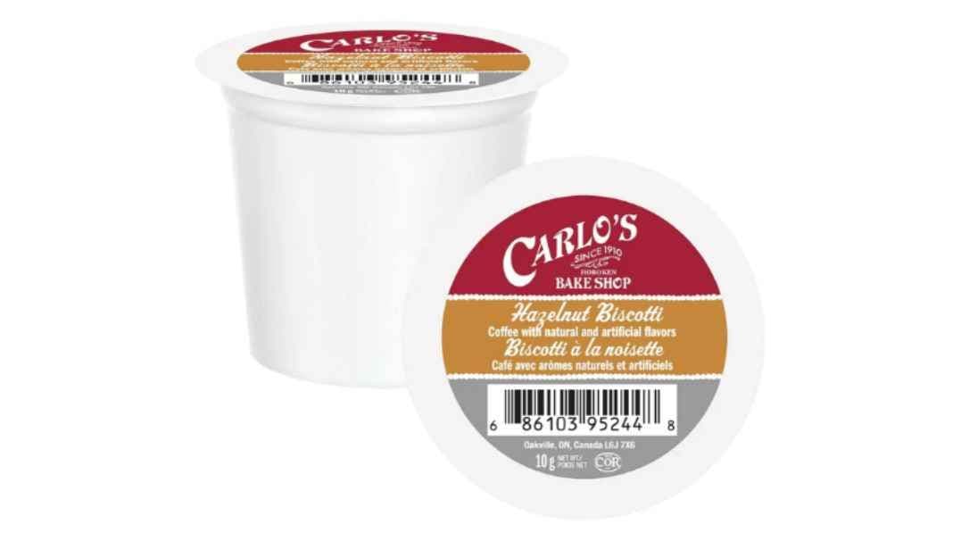 Carlo's Bake Shop Hazelnut Biscotti Single Serve Coffee