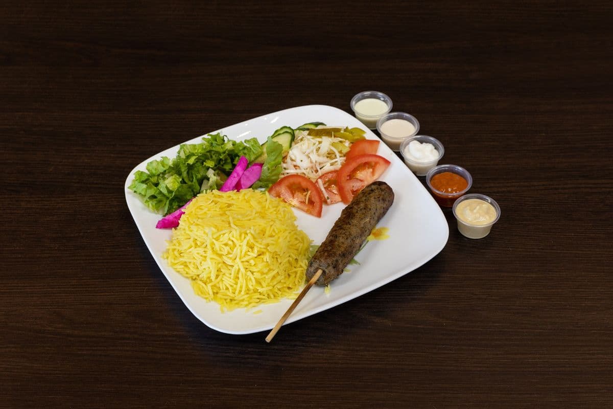 Lamb Kefta Kebob Platter