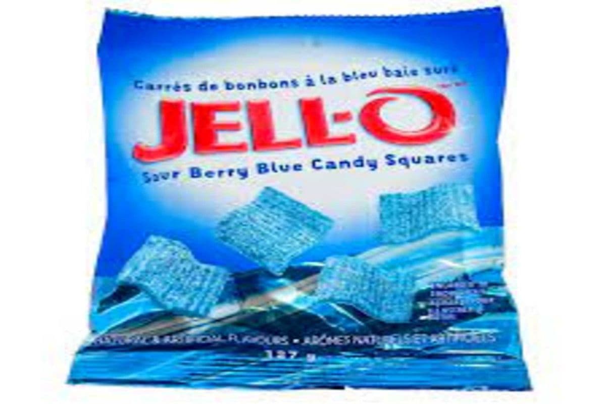 Jell-o Sour Berry Blue Candy (127 g)