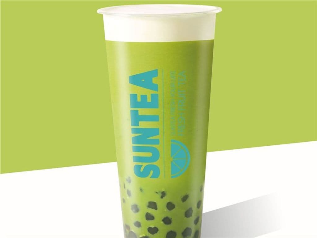 Matcha Milk Tea w/ Pearls 波霸抹茶奶茶