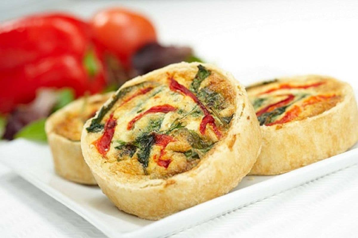 Quiche Red Pepper, Spinach, and Cheese (4.25")
