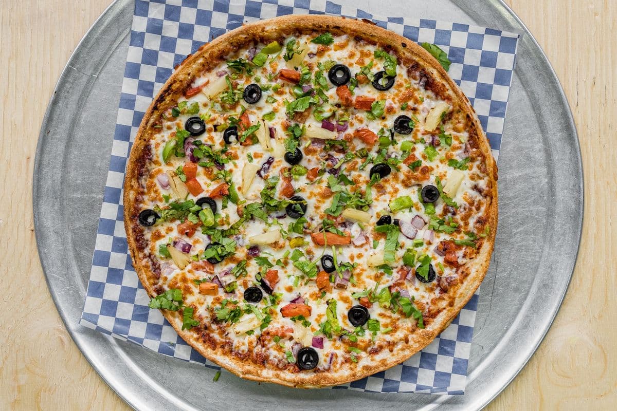 10" Small Punjabi Style Veggie Pizza