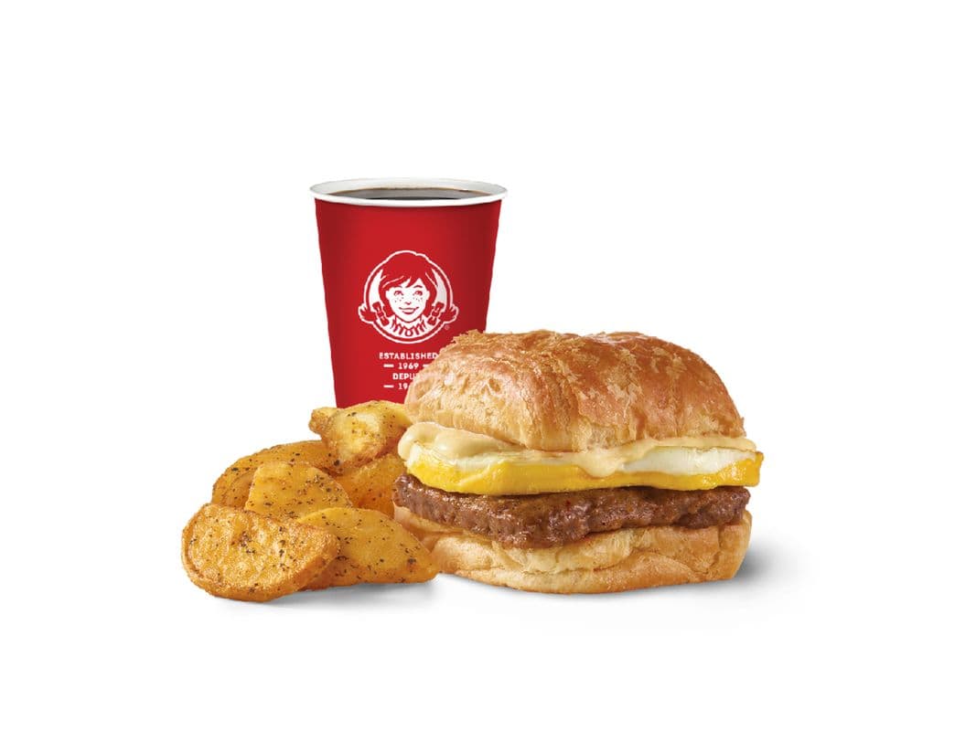 Sausage, Egg & Swiss Croissant Combo - Medium