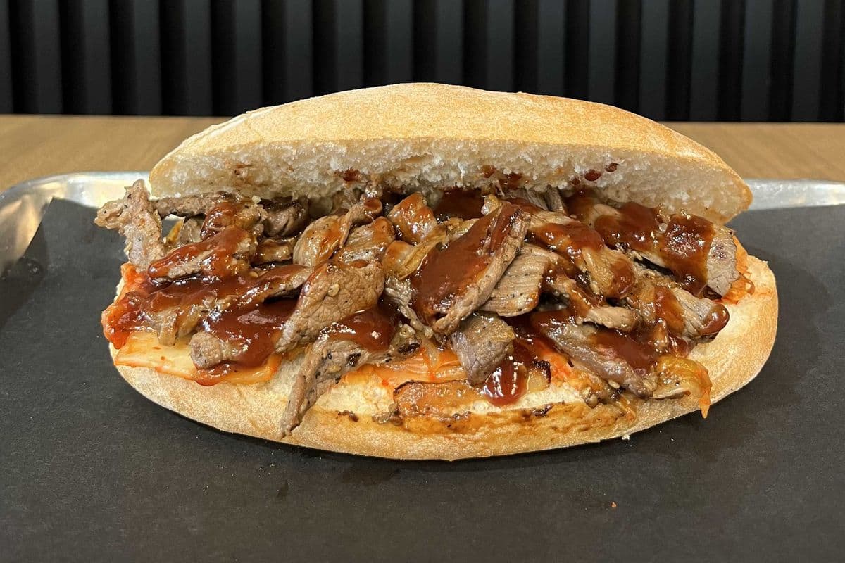 F-16 (HAWK) - Korean BBQ Steak Sandwich