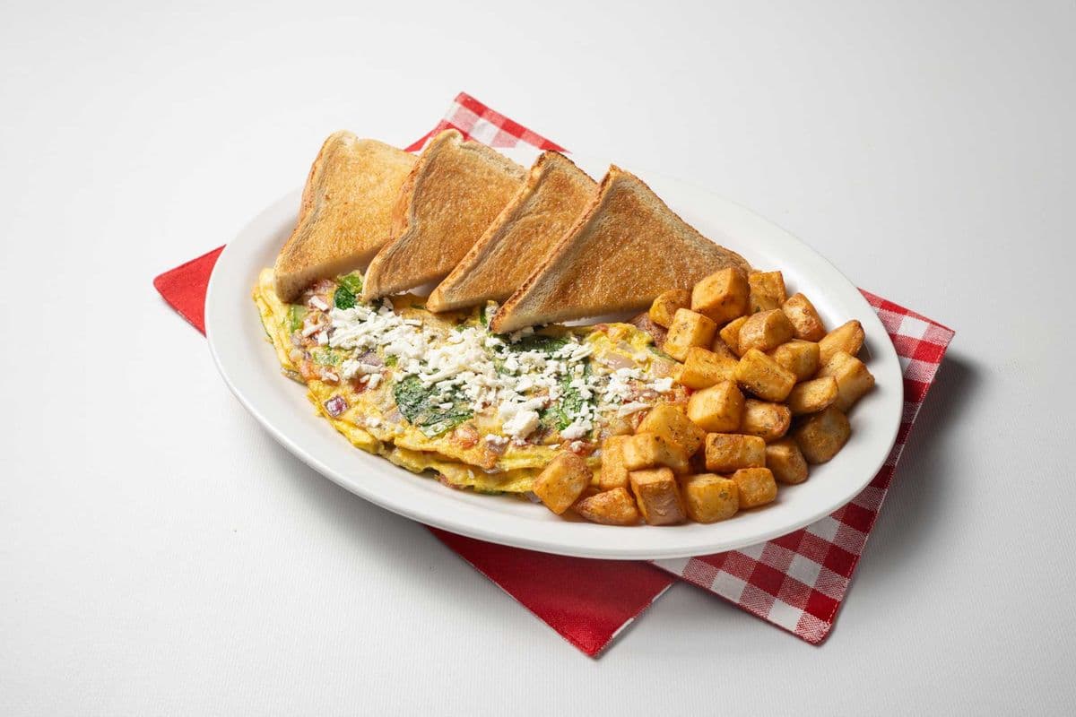 Spinach & Feta omelette