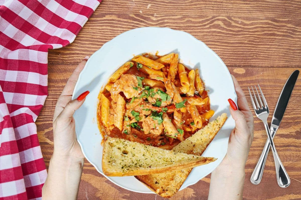 Creamy Prawn Penne