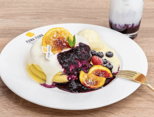 4. Blueberries Cheese Pancake