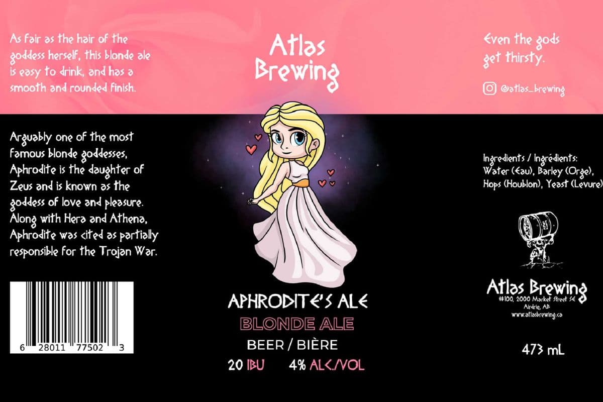Aphrodite's Ale Blonde Ale (1 x 473 ml Can)