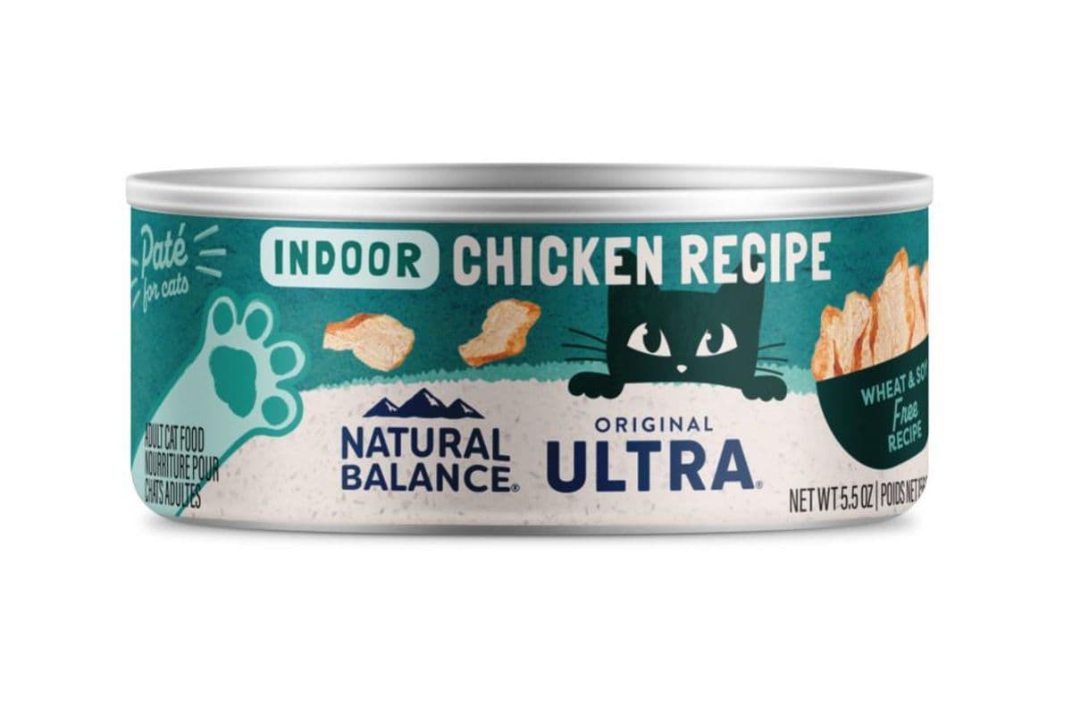 Natural Balance Original Ultra Indoor Chicken Recipe Wet Cat Food Can (5.5 oz)