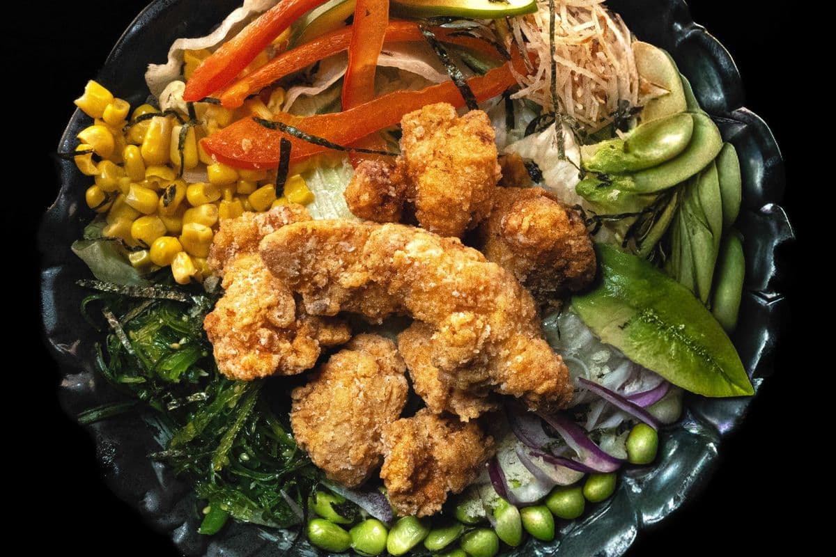 1018. Chicken Karaage Poke Bowl