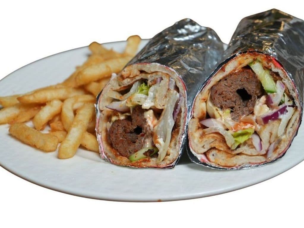 Wrap - Beef Kabab With Fries