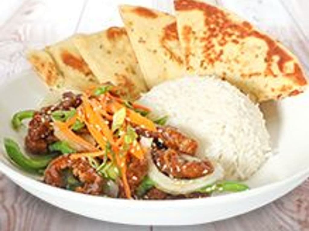 Ginger Beef Rice Bowl