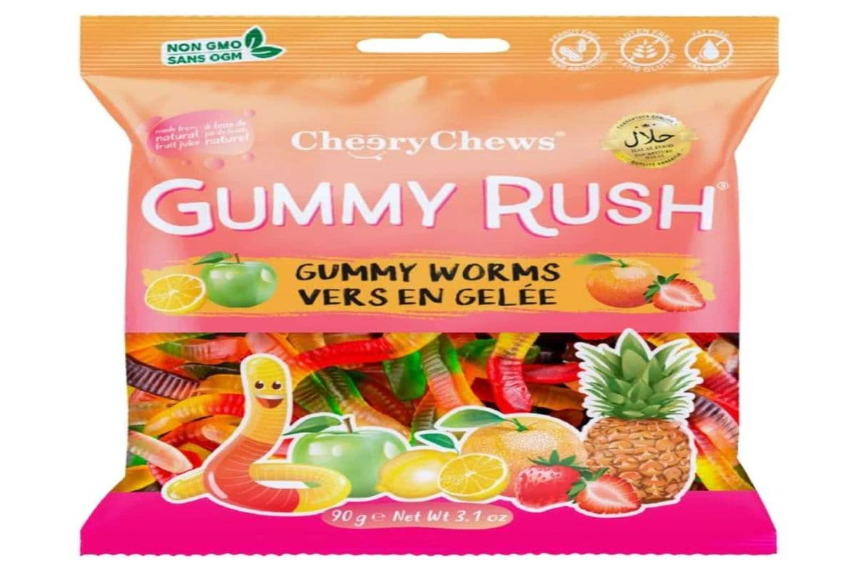 Gummy Rush Neon Worms (90 g)