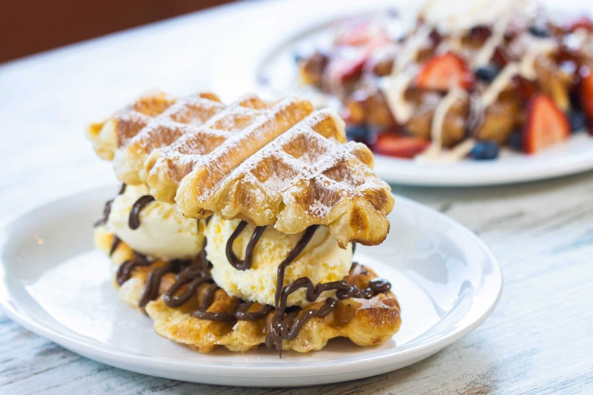 Croffle Ice Cream Sandwich